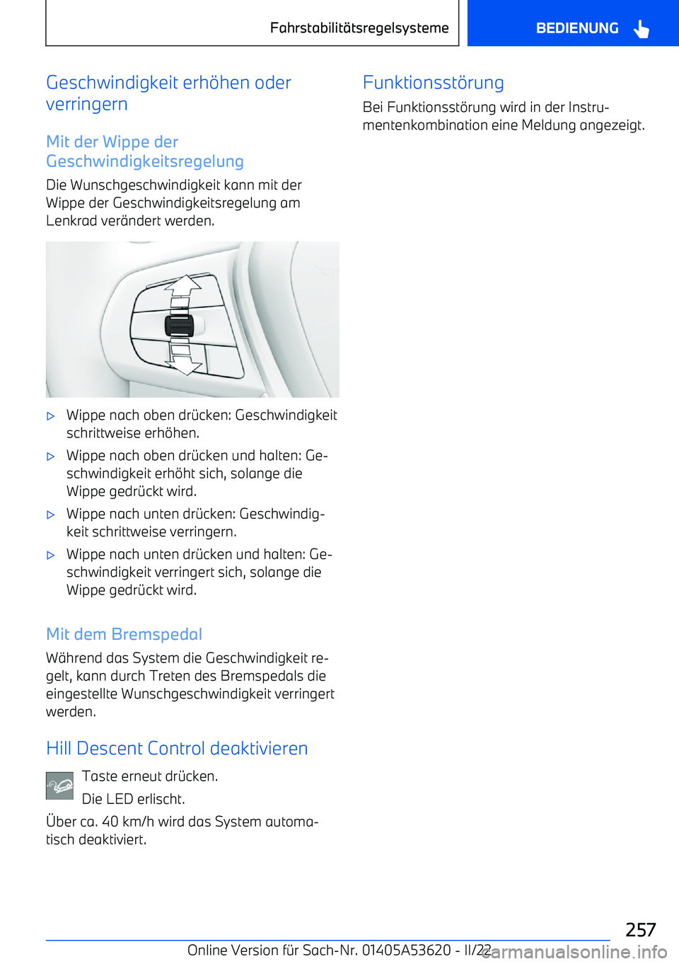 BMW X6 M 2022 Betriebsanleitungen (in German) Geschwindigkeit erh BMW X6 M 2022 Betriebsanleitungen (in German) Geschwindigkeit erh