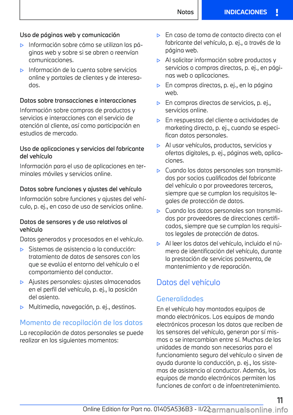 BMW X6 M 2022 Manuales de Empleo (in Spanish) Uso de p BMW X6 M 2022 Manuales de Empleo (in Spanish) Uso de p