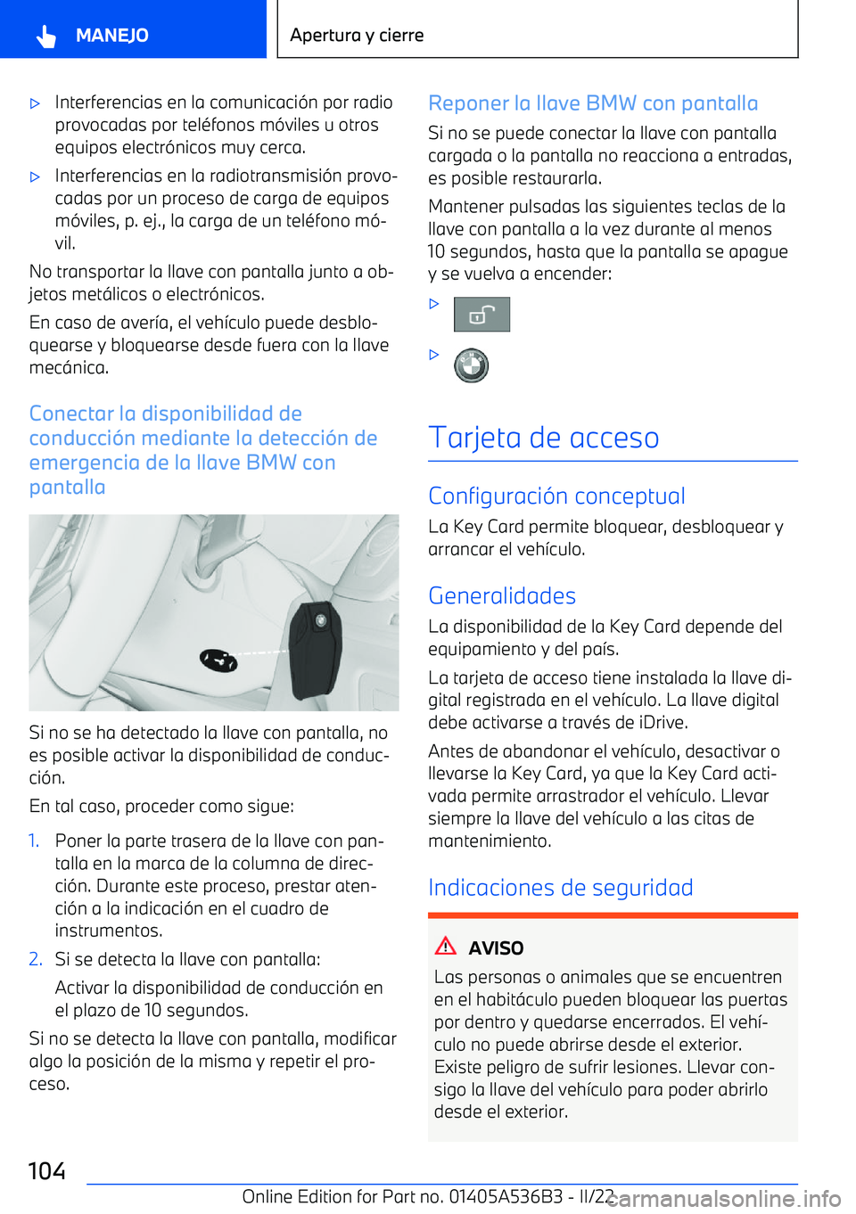 BMW X6 M 2022 Manuales de Empleo (in Spanish) BMW X6 M 2022 Manuales de Empleo (in Spanish)