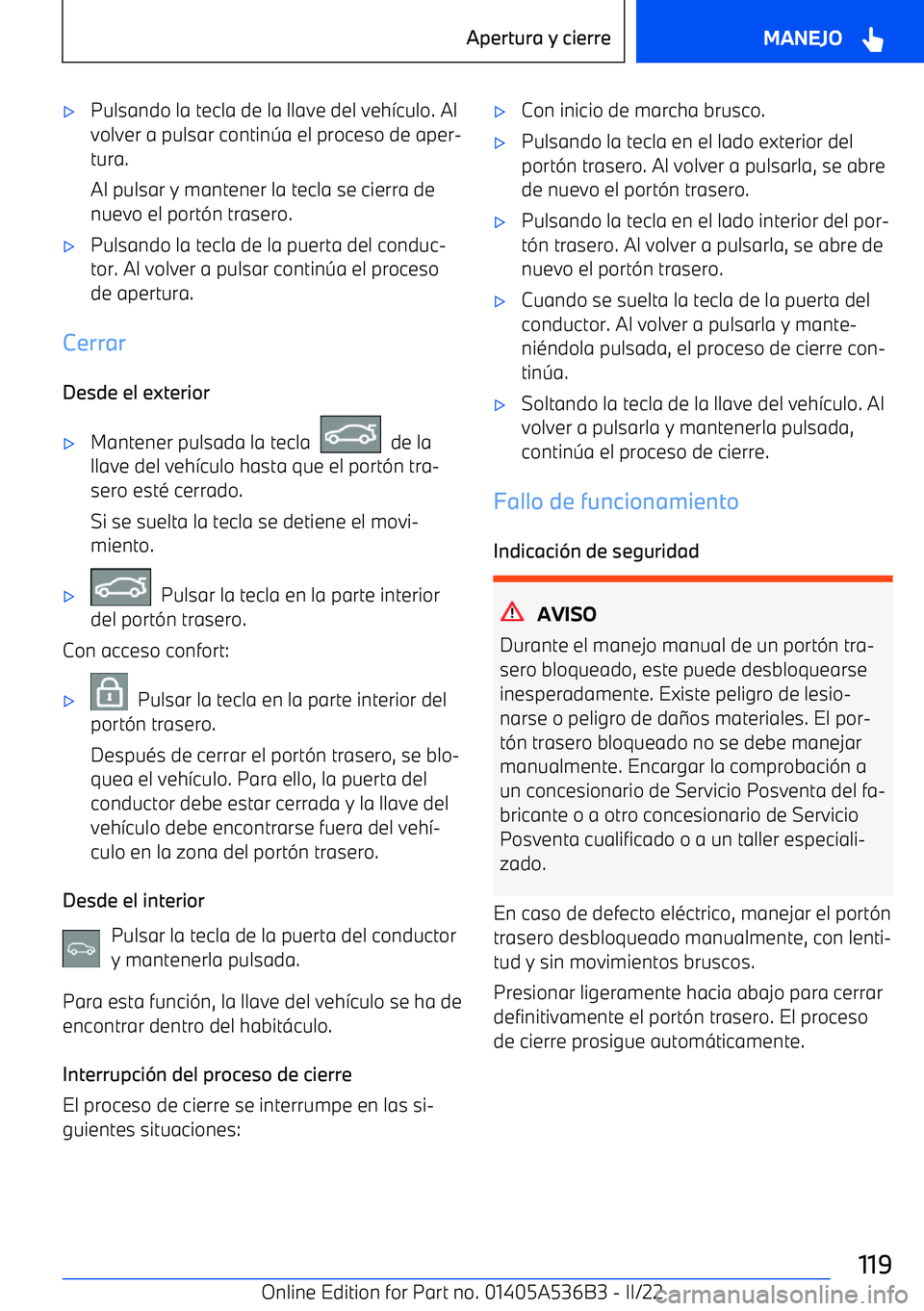 BMW X6 M 2022 Manuales de Empleo (in Spanish) BMW X6 M 2022 Manuales de Empleo (in Spanish)