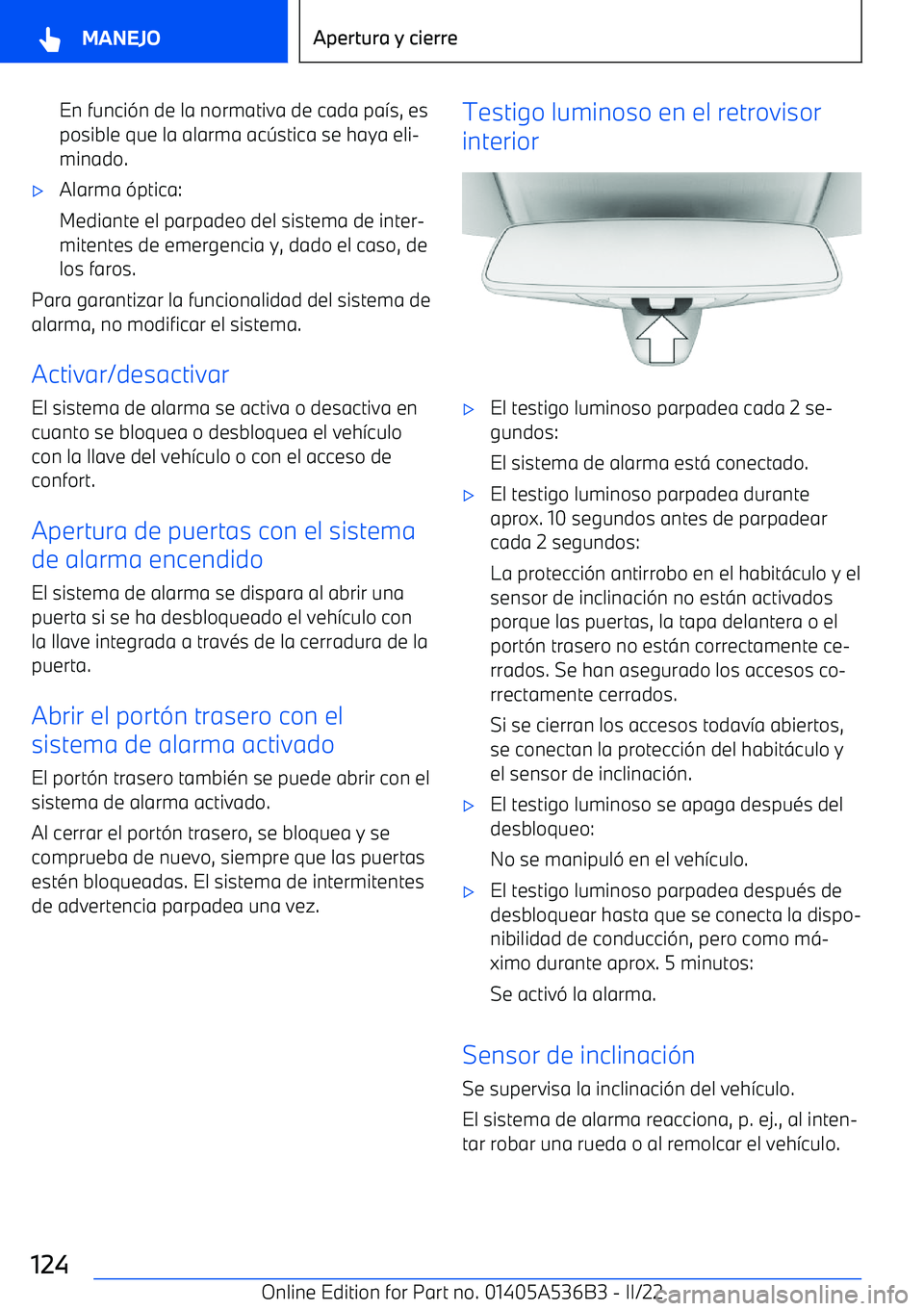 BMW X6 M 2022 Manuales de Empleo (in Spanish) En funci BMW X6 M 2022 Manuales de Empleo (in Spanish) En funci