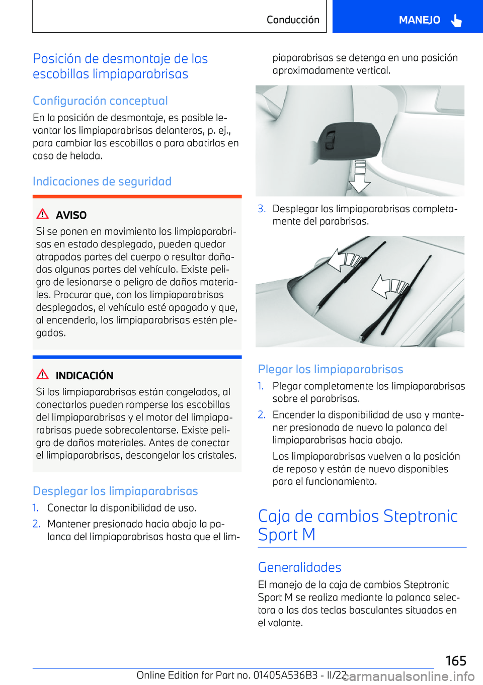 BMW X6 M 2022  Manuales de Empleo (in Spanish) Posici