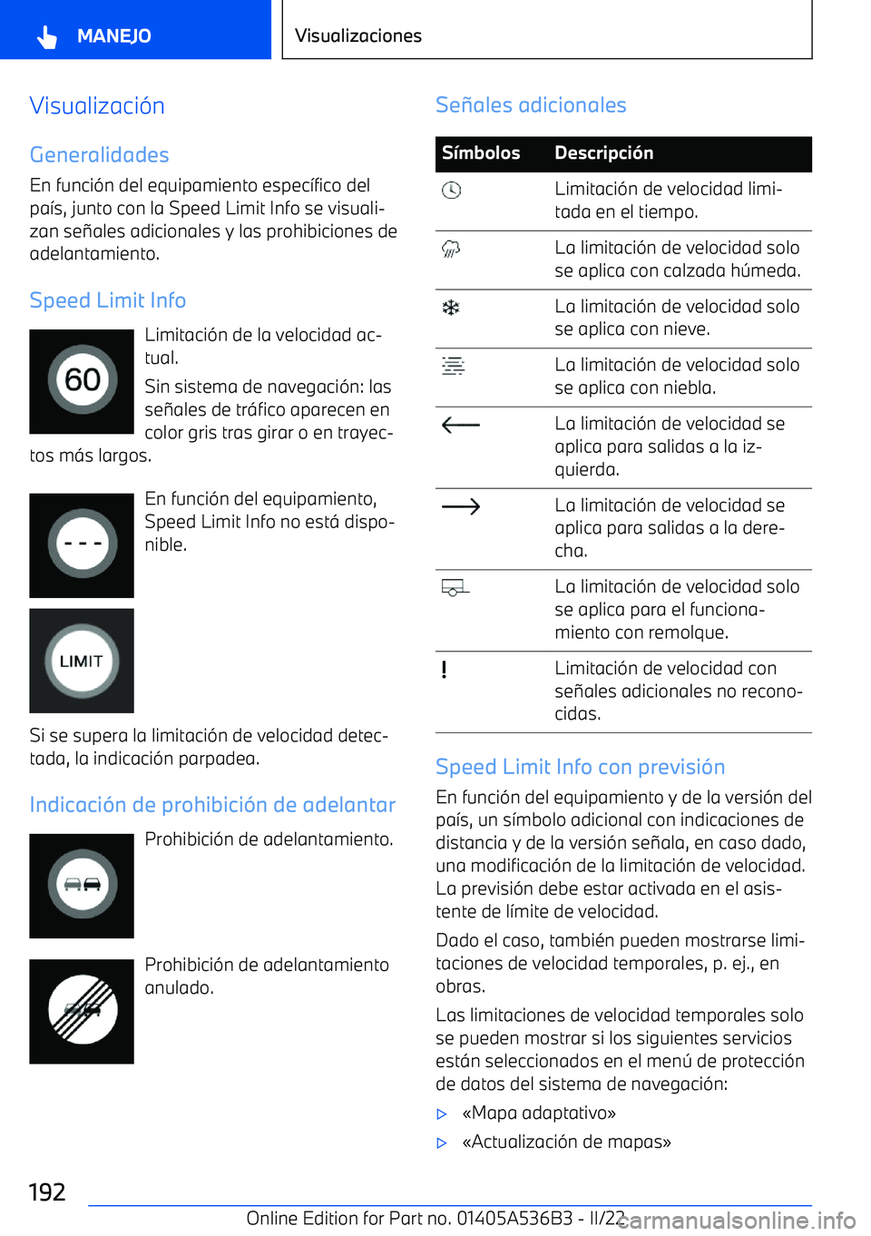 BMW X6 M 2022  Manuales de Empleo (in Spanish) Visualizaci