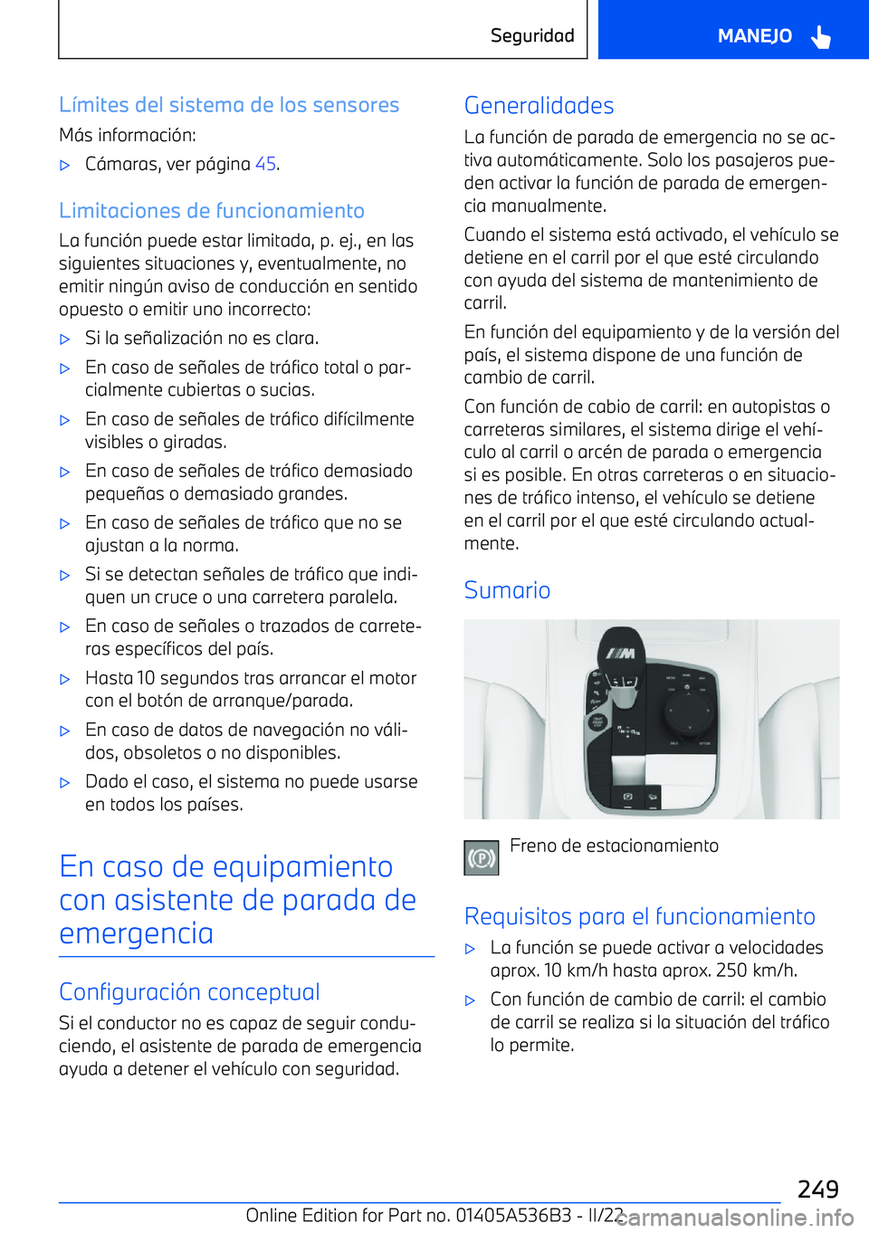 BMW X6 M 2022 Manuales de Empleo (in Spanish) L BMW X6 M 2022 Manuales de Empleo (in Spanish) L