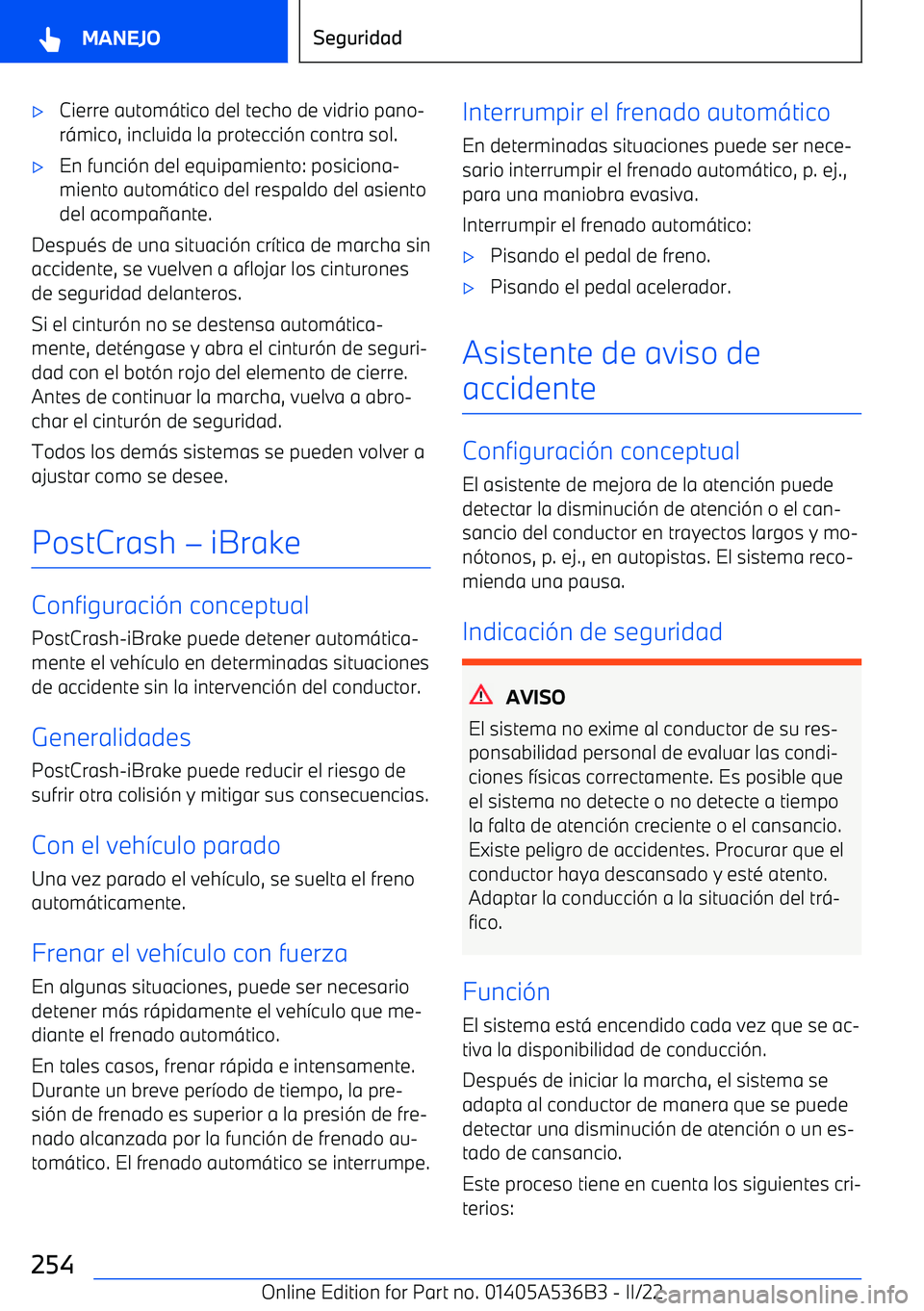 BMW X6 M 2022  Manuales de Empleo (in Spanish) 