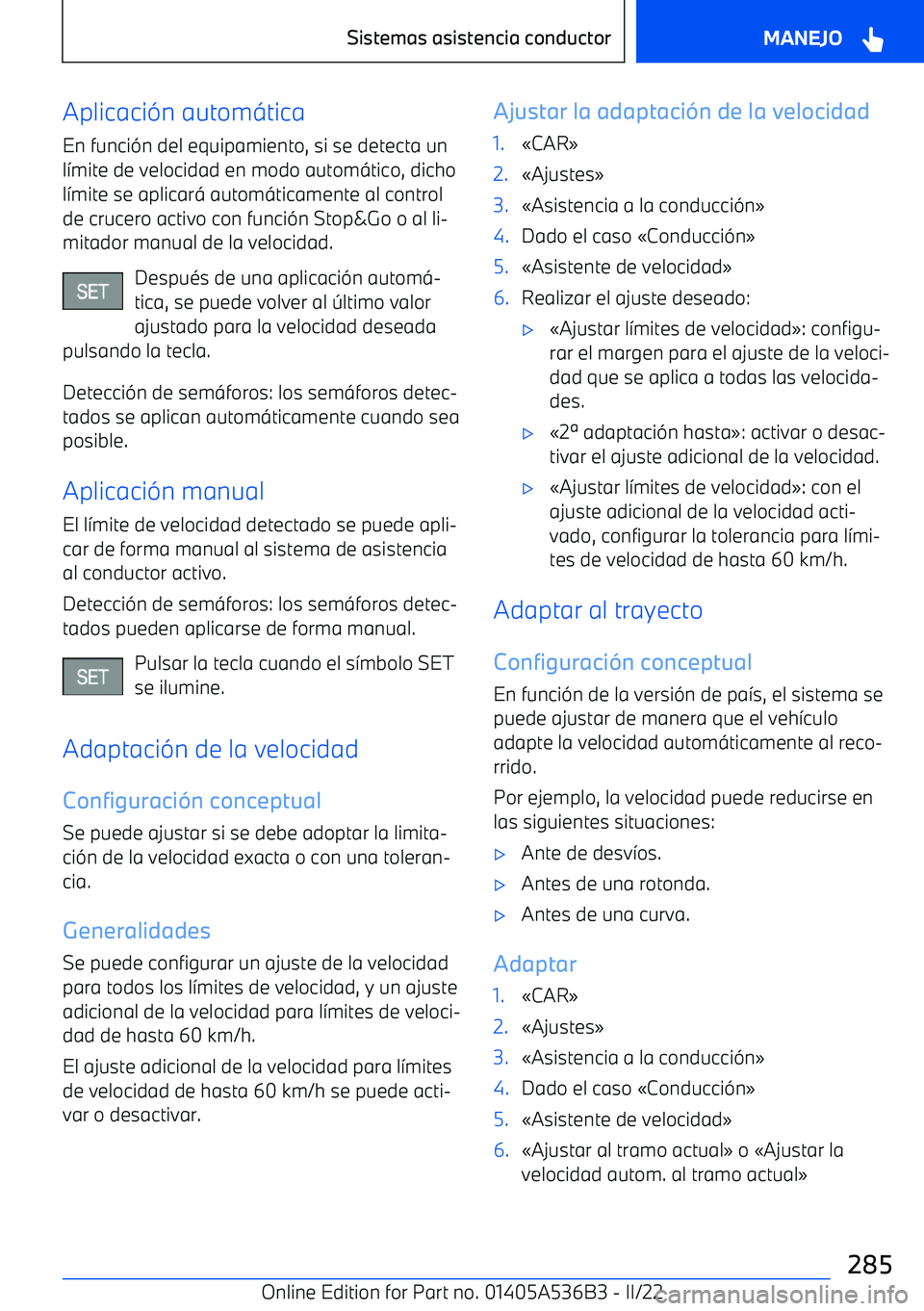 BMW X6 M 2022  Manuales de Empleo (in Spanish) Aplicaci