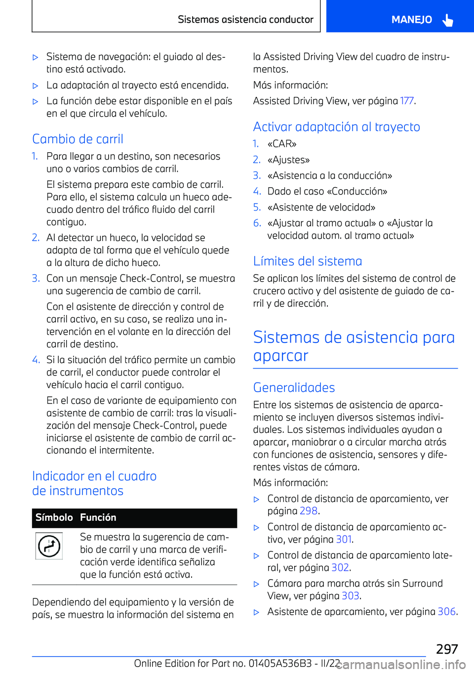 BMW X6 M 2022  Manuales de Empleo (in Spanish) 