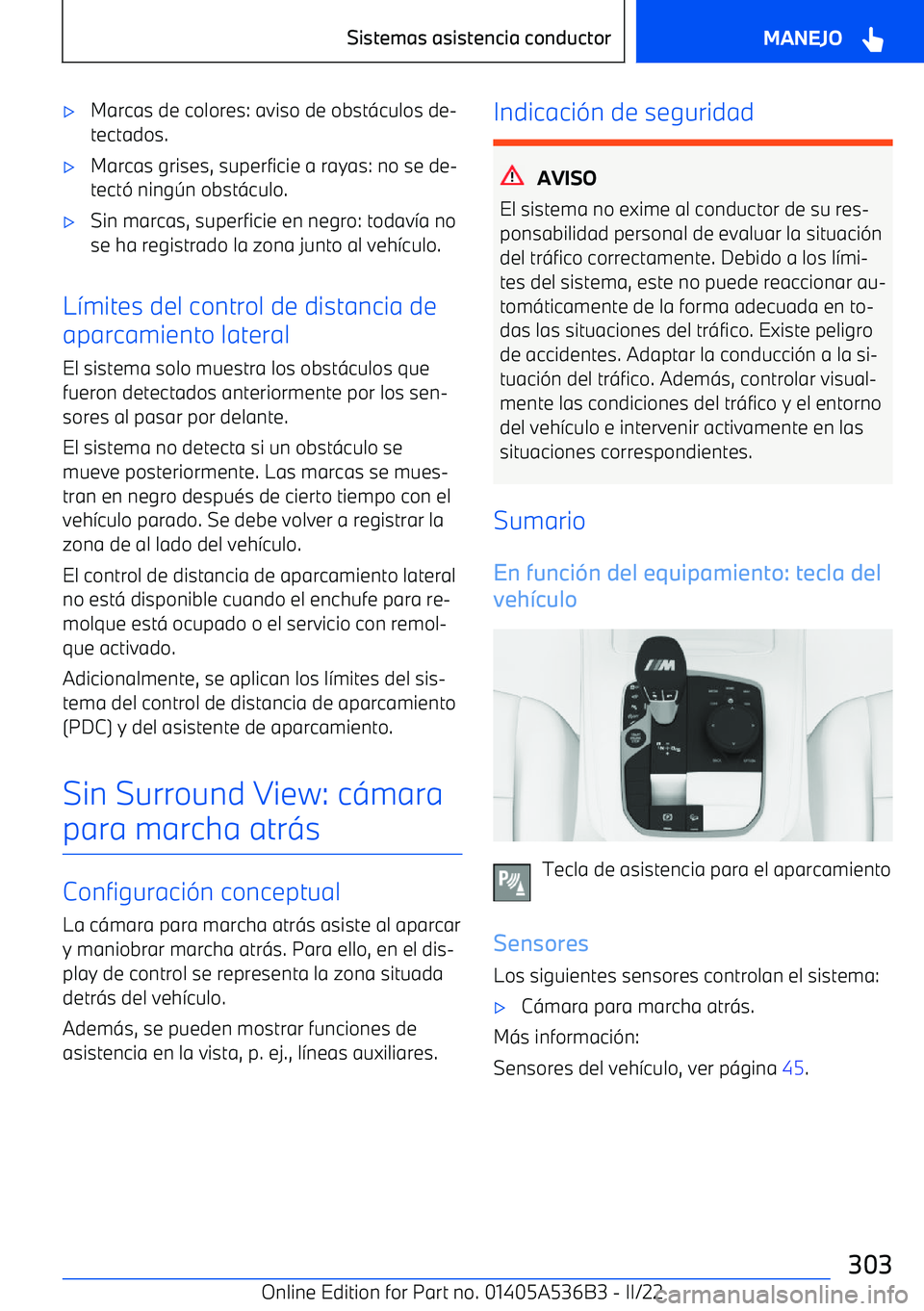 BMW X6 M 2022 Manuales de Empleo (in Spanish) BMW X6 M 2022 Manuales de Empleo (in Spanish)