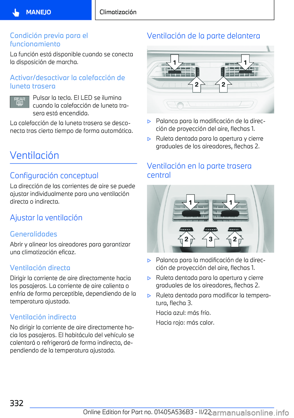 BMW X6 M 2022  Manuales de Empleo (in Spanish) Condici