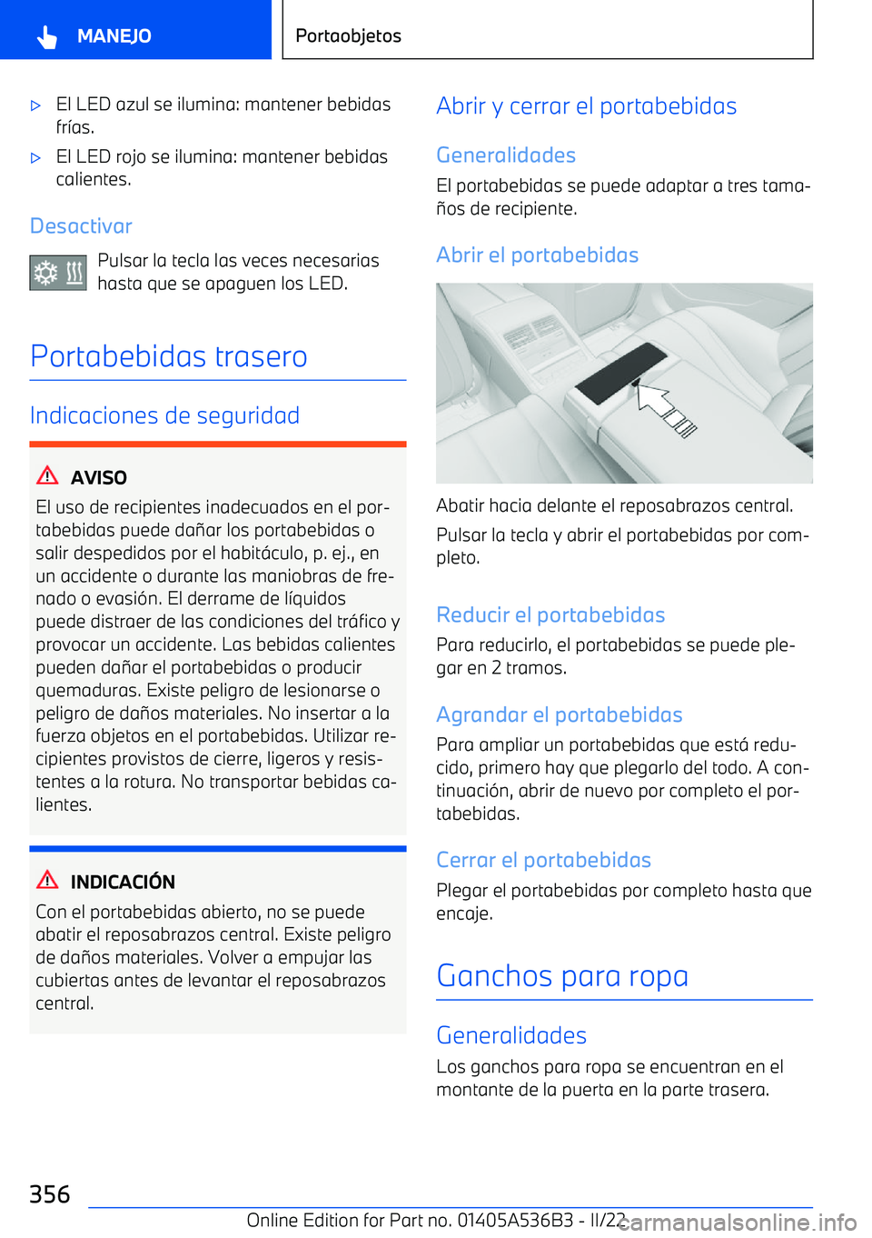 BMW X6 M 2022  Manuales de Empleo (in Spanish) 