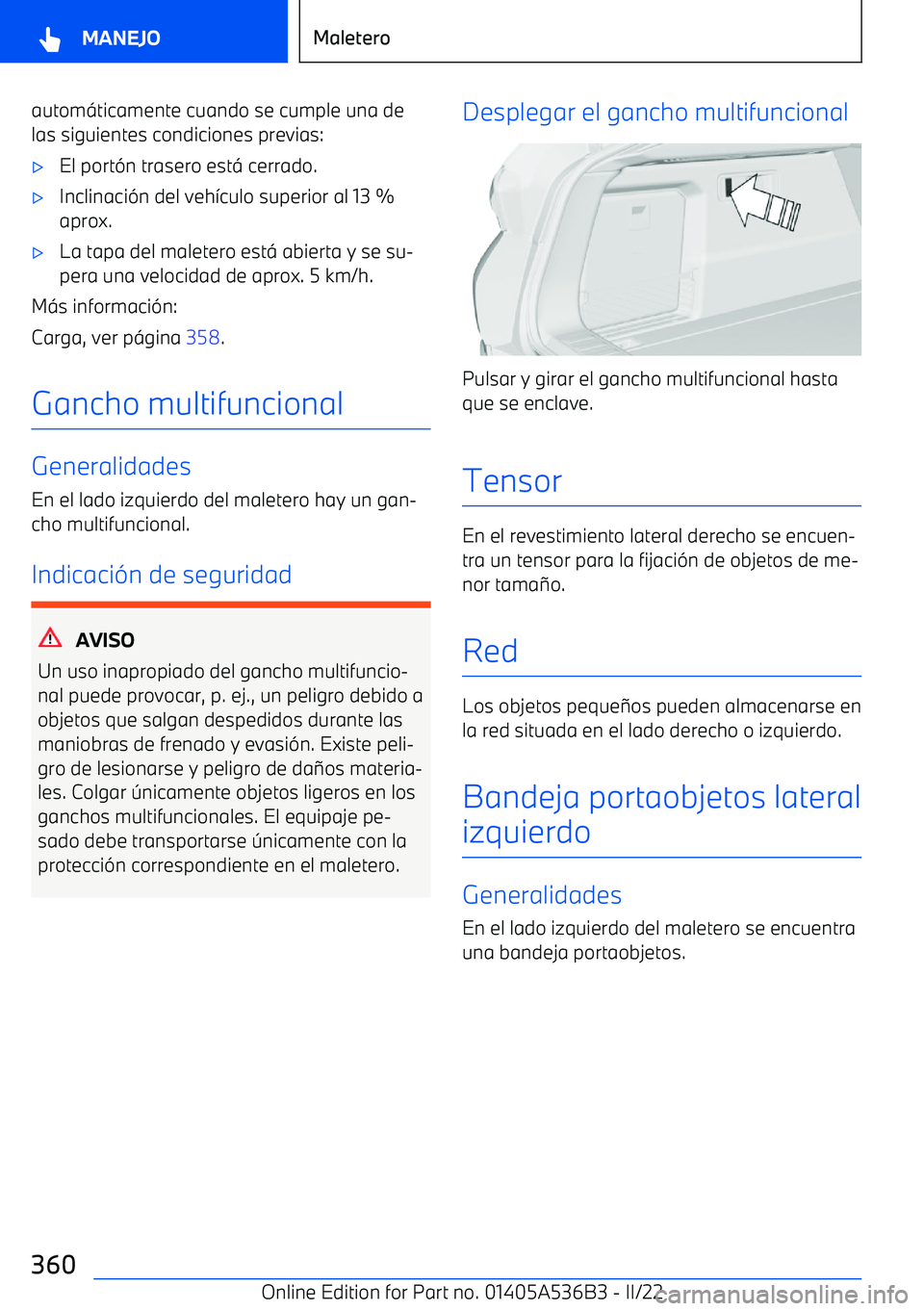 BMW X6 M 2022  Manuales de Empleo (in Spanish) autom