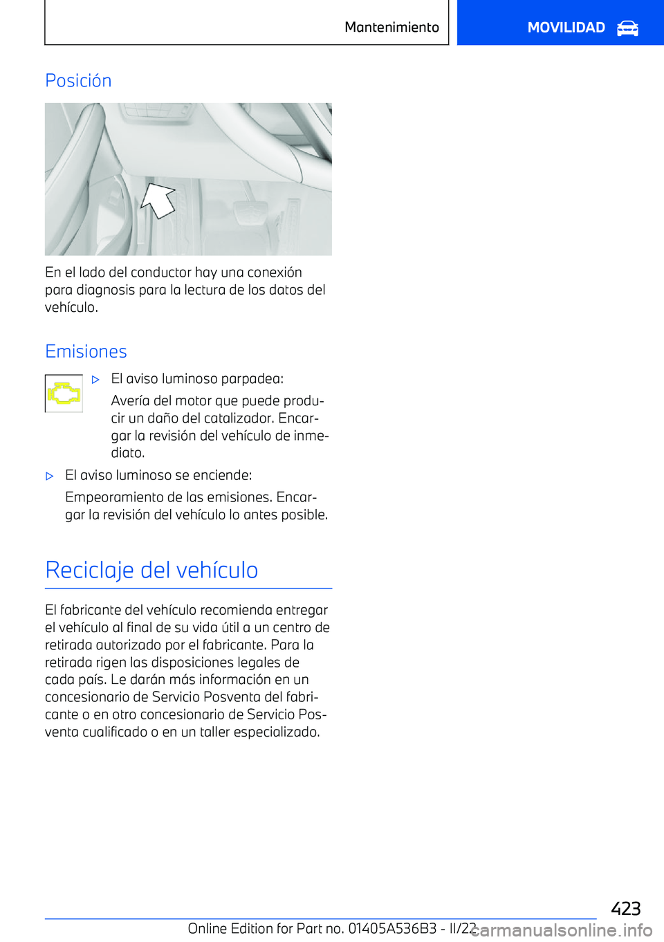 BMW X6 M 2022 Manuales de Empleo (in Spanish) Posici BMW X6 M 2022 Manuales de Empleo (in Spanish) Posici