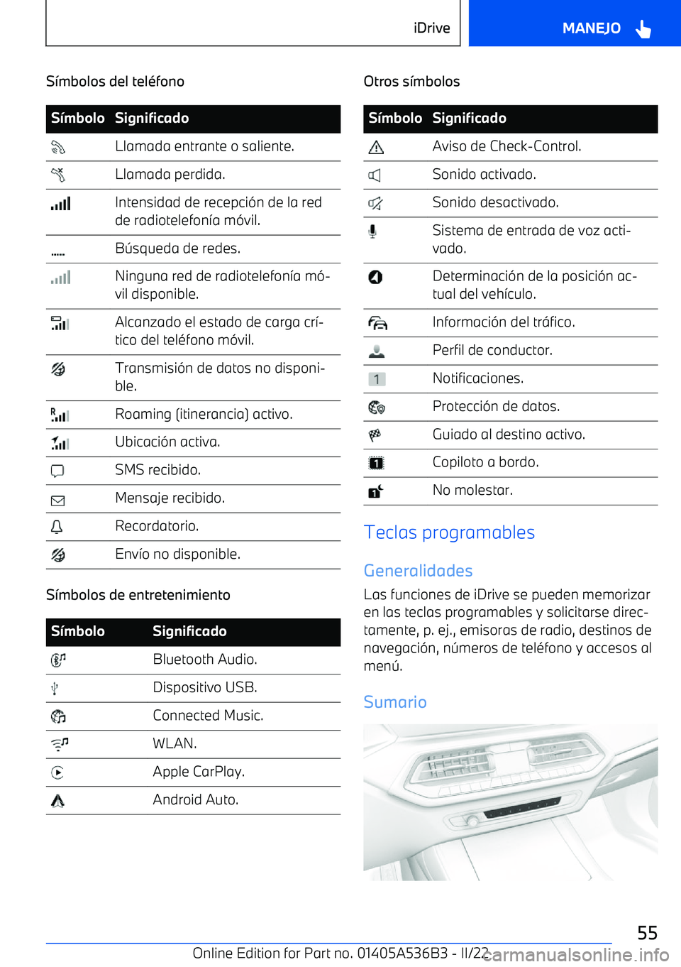 BMW X6 M 2022 Manuales de Empleo (in Spanish) S BMW X6 M 2022 Manuales de Empleo (in Spanish) S