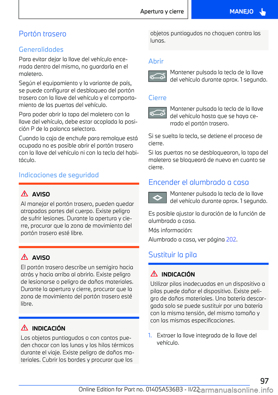 BMW X6 M 2022 Manuales de Empleo (in Spanish) Port BMW X6 M 2022 Manuales de Empleo (in Spanish) Port