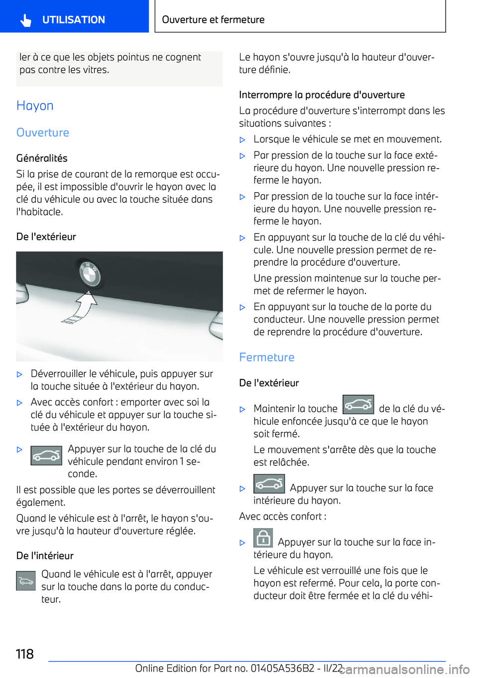 BMW X6 M 2022 Notices Demploi (in French) ler BMW X6 M 2022 Notices Demploi (in French) ler