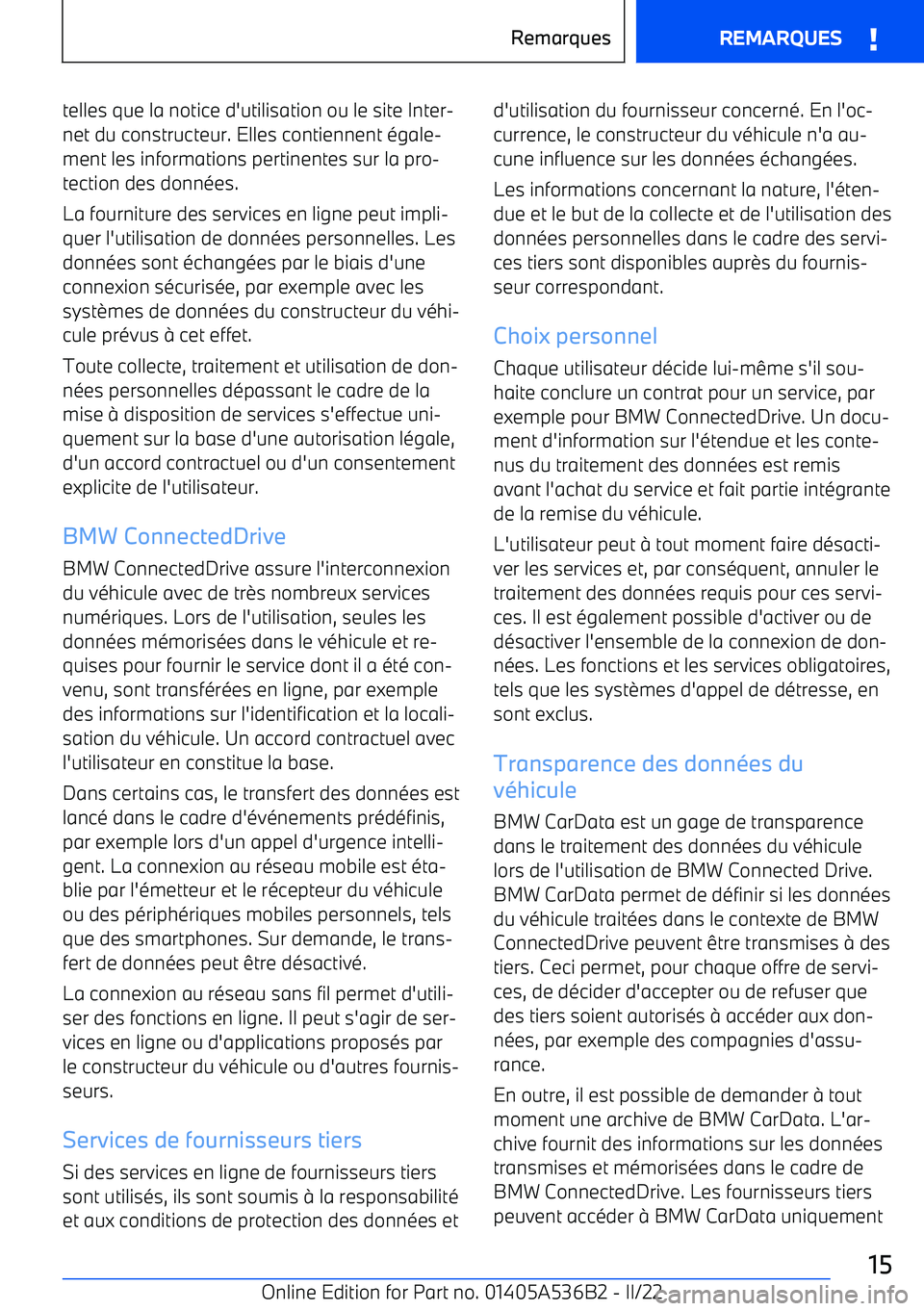 BMW X6 M 2022 Notices Demploi (in French) telles que la notice d BMW X6 M 2022 Notices Demploi (in French) telles que la notice d