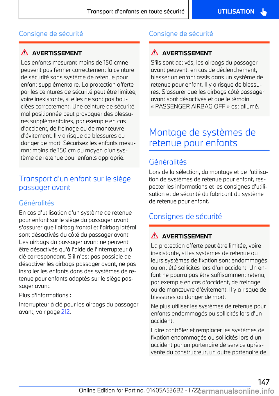 BMW X6 M 2022 Notices Demploi (in French) Consigne de s BMW X6 M 2022 Notices Demploi (in French) Consigne de s