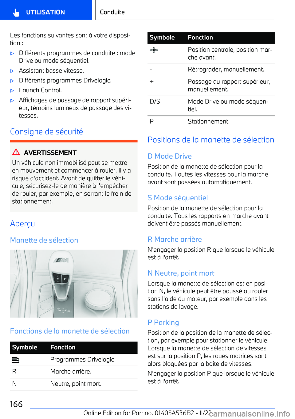 BMW X6 M 2022 Notices Demploi (in French) Les fonctions suivantes sont BMW X6 M 2022 Notices Demploi (in French) Les fonctions suivantes sont
