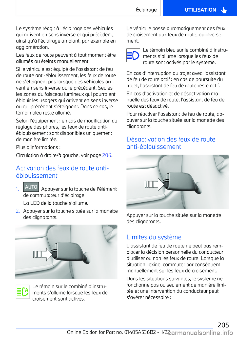 BMW X6 M 2022 Notices Demploi (in French) Le syst BMW X6 M 2022 Notices Demploi (in French) Le syst
