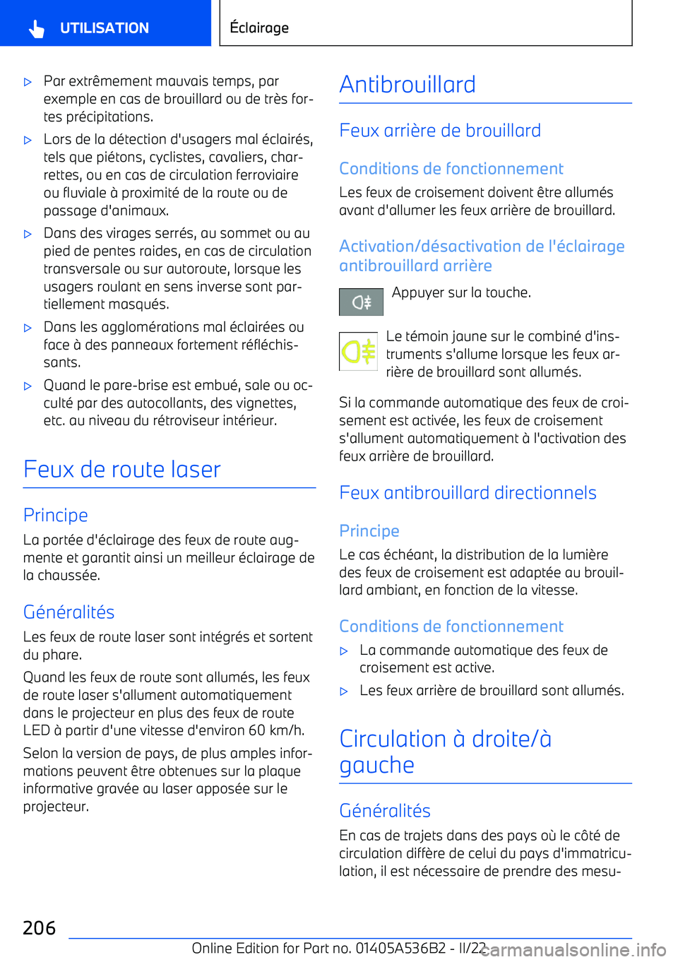 BMW X6 M 2022 Notices Demploi (in French) BMW X6 M 2022 Notices Demploi (in French)