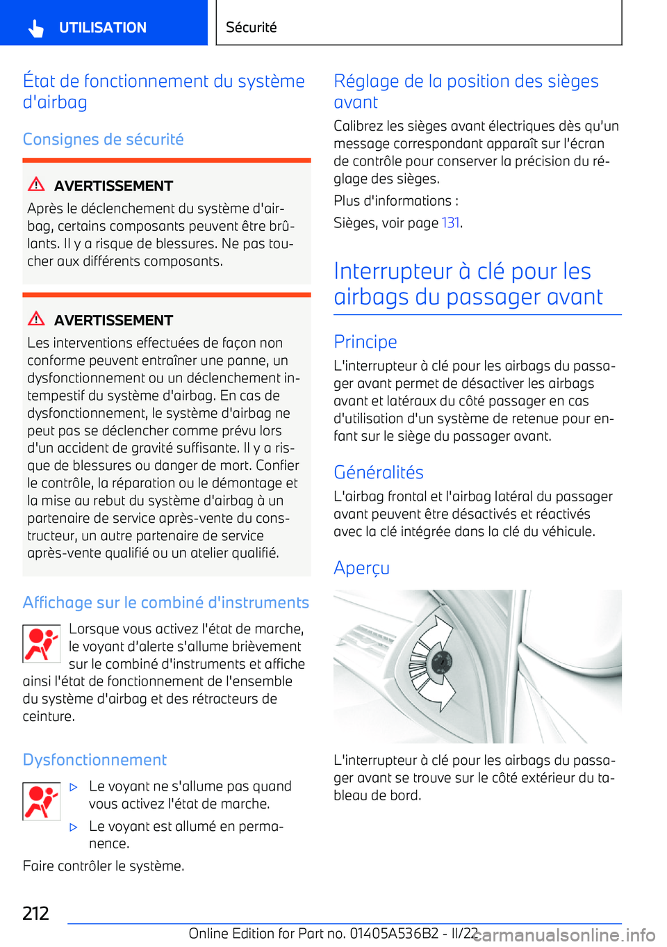 BMW X6 M 2022  Notices Demploi (in French) 
