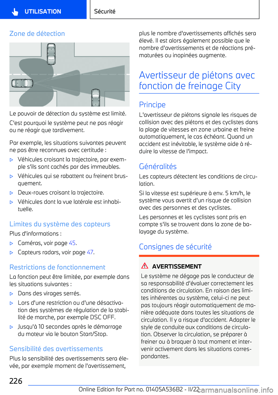 BMW X6 M 2022 Notices Demploi (in French) Zone de d BMW X6 M 2022 Notices Demploi (in French) Zone de d