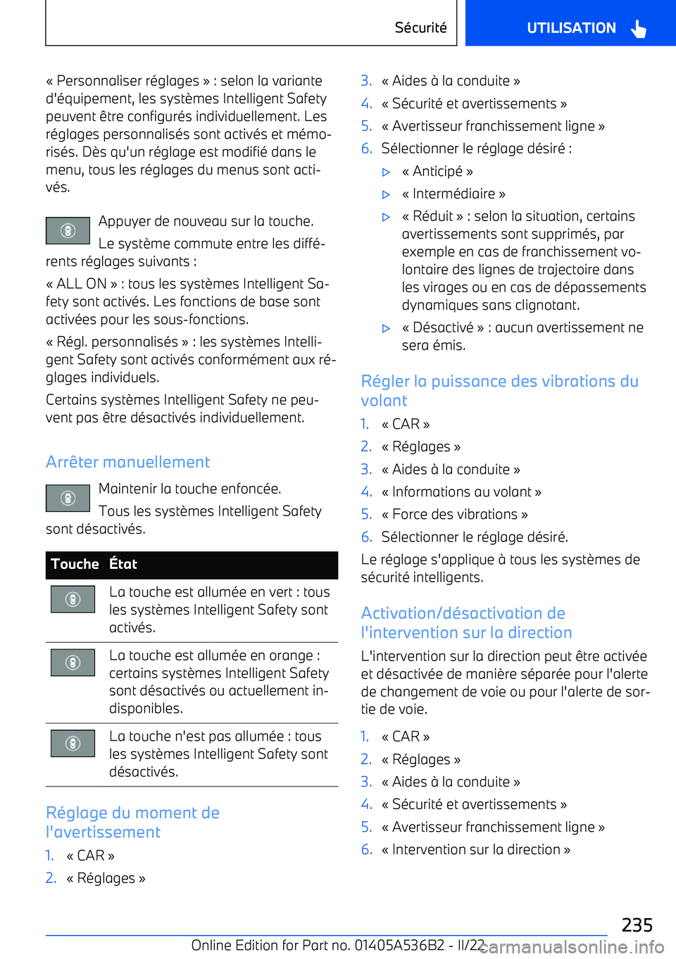 BMW X6 M 2022  Notices Demploi (in French) 