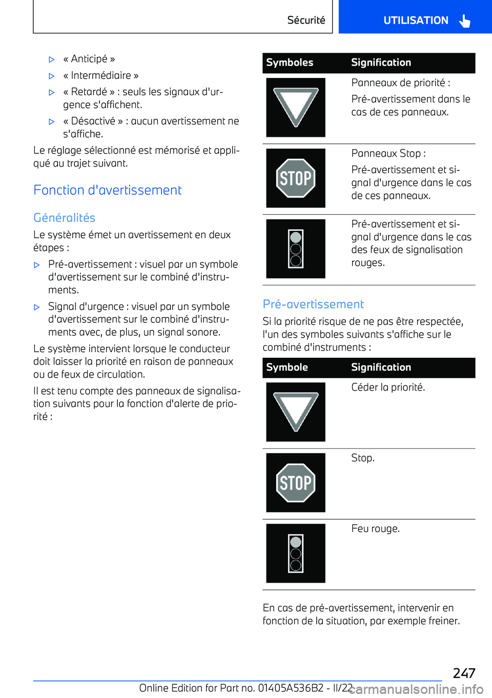 BMW X6 M 2022  Notices Demploi (in French) 