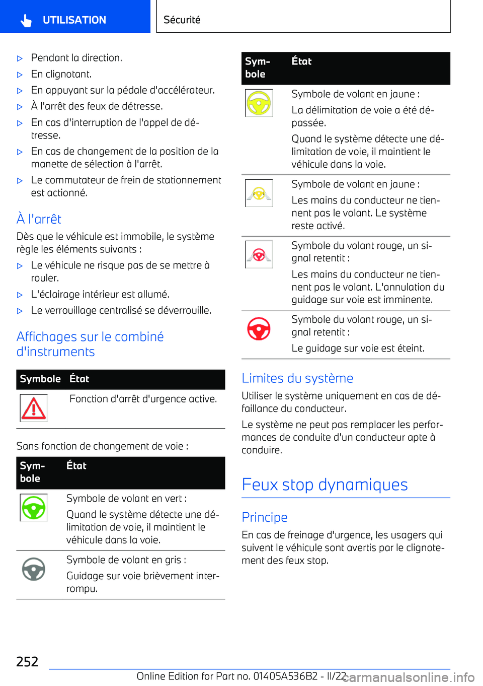 BMW X6 M 2022 Notices Demploi (in French) BMW X6 M 2022 Notices Demploi (in French)