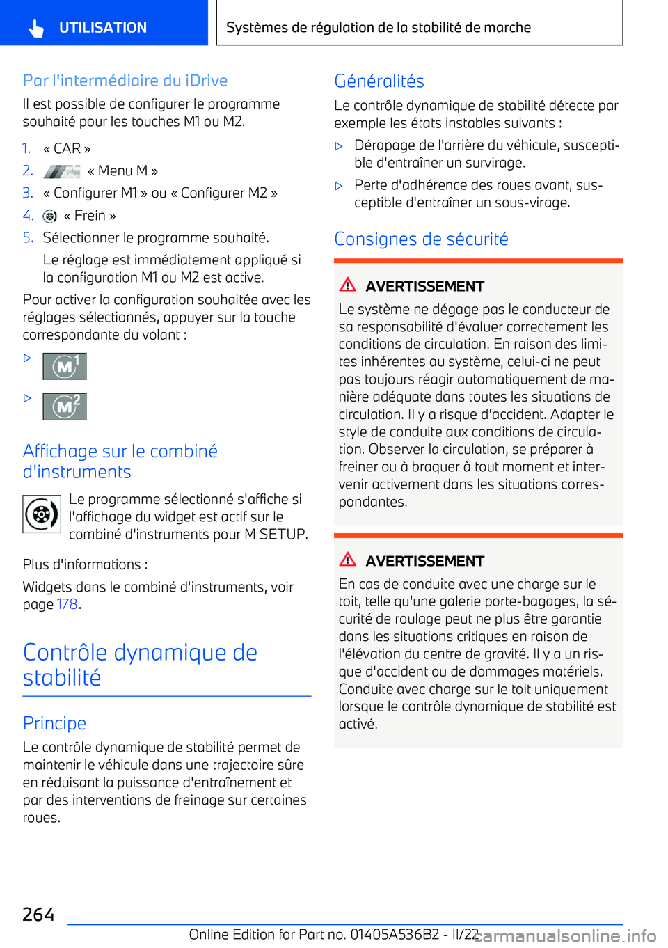 BMW X6 M 2022  Notices Demploi (in French) Par l