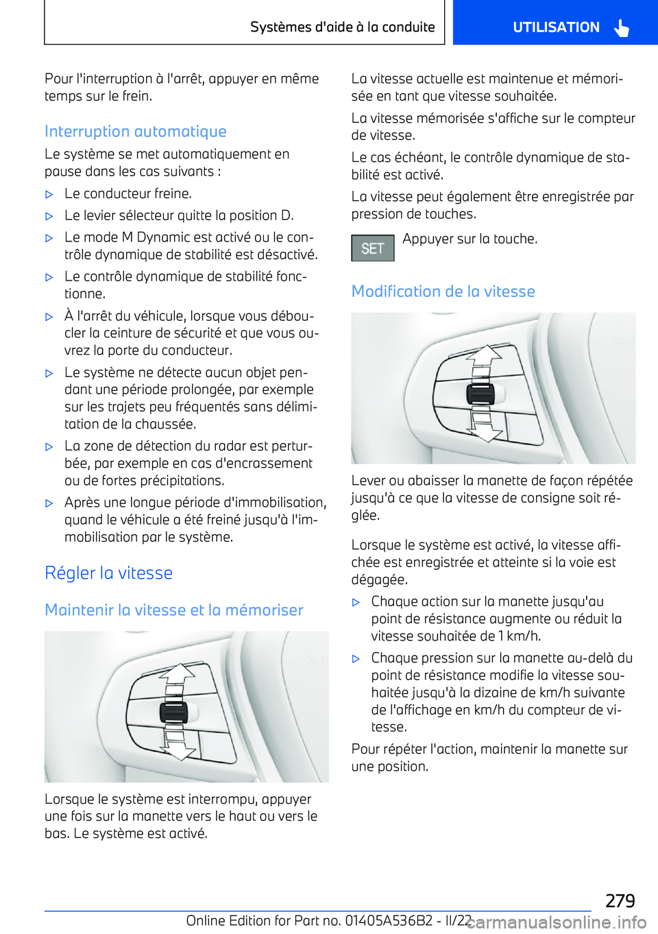 BMW X6 M 2022  Notices Demploi (in French) Pour l