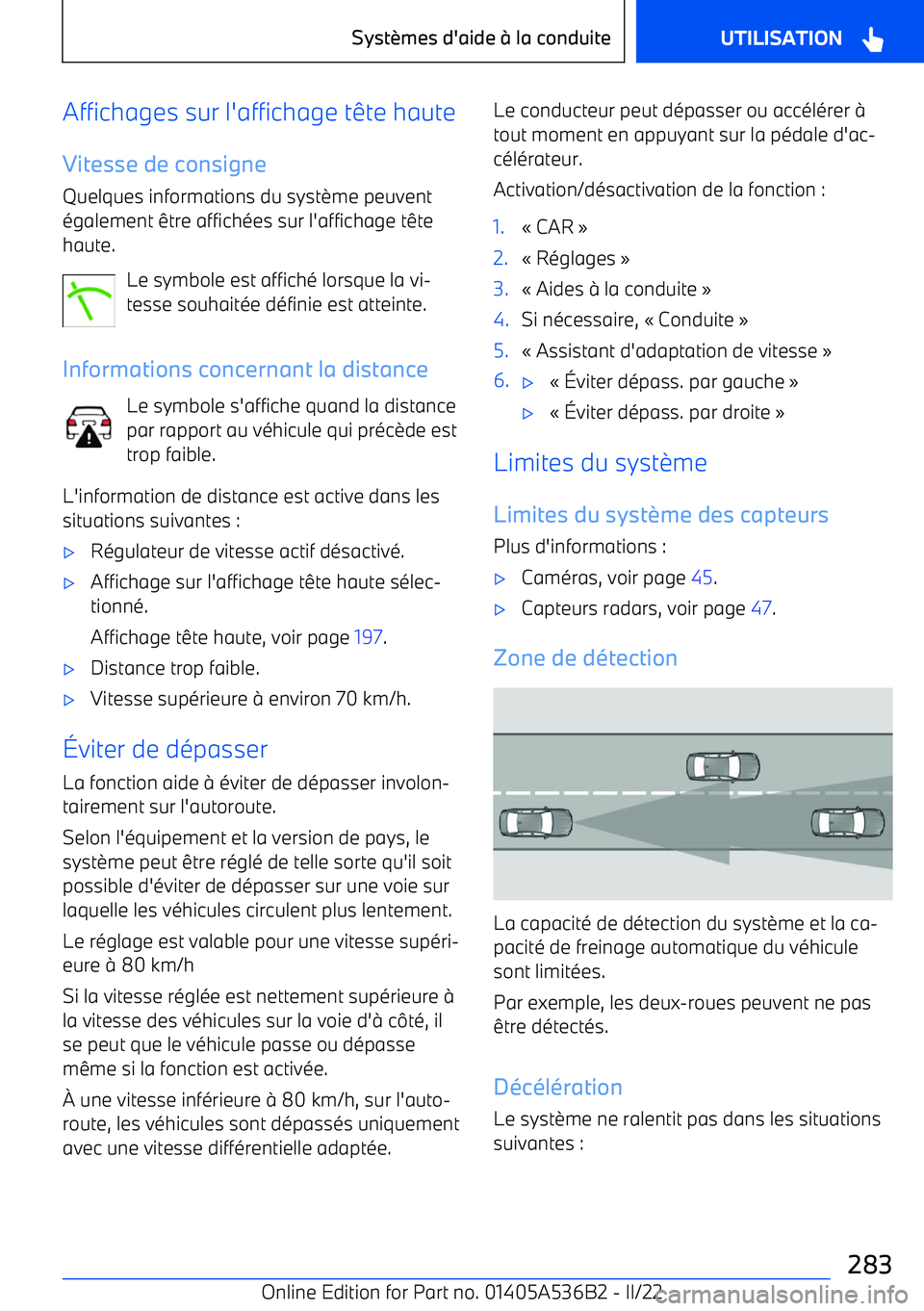 BMW X6 M 2022 Notices Demploi (in French) Affichages sur l BMW X6 M 2022 Notices Demploi (in French) Affichages sur l