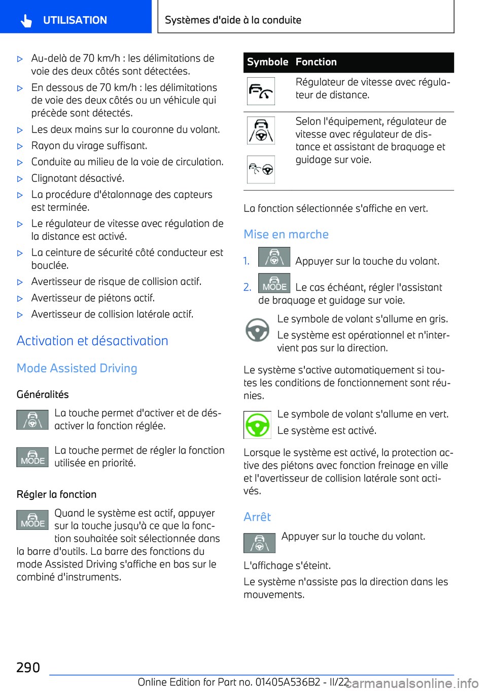 BMW X6 M 2022 Notices Demploi (in French) BMW X6 M 2022 Notices Demploi (in French)