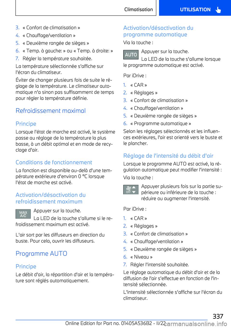 BMW X6 M 2022  Notices Demploi (in French) 3.