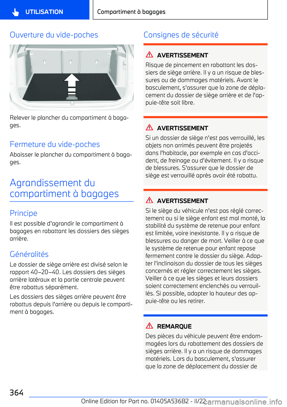 BMW X6 M 2022 Notices Demploi (in French) Ouverture du vide BMW X6 M 2022 Notices Demploi (in French) Ouverture du vide
