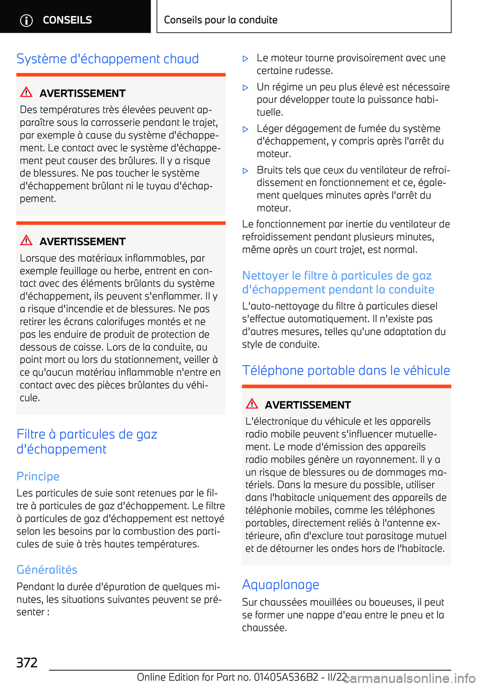 BMW X6 M 2022  Notices Demploi (in French) Syst