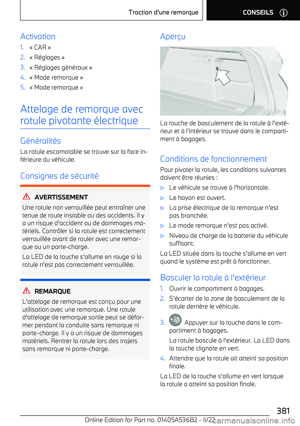 BMW X6 M 2022 Notices Demploi (in French) Activation1. BMW X6 M 2022 Notices Demploi (in French) Activation1.