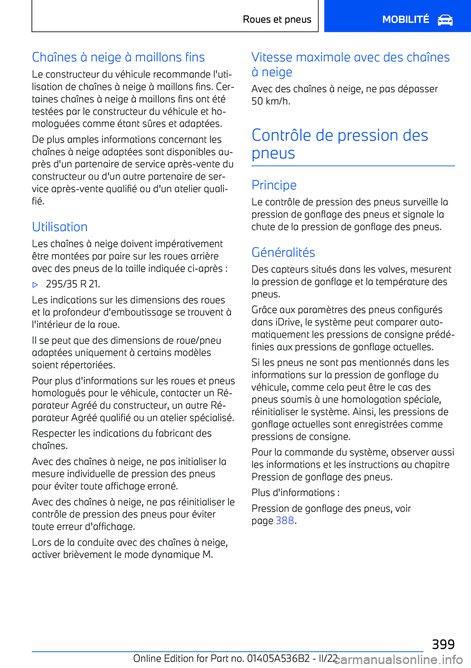 BMW X6 M 2022 Notices Demploi (in French) Cha BMW X6 M 2022 Notices Demploi (in French) Cha