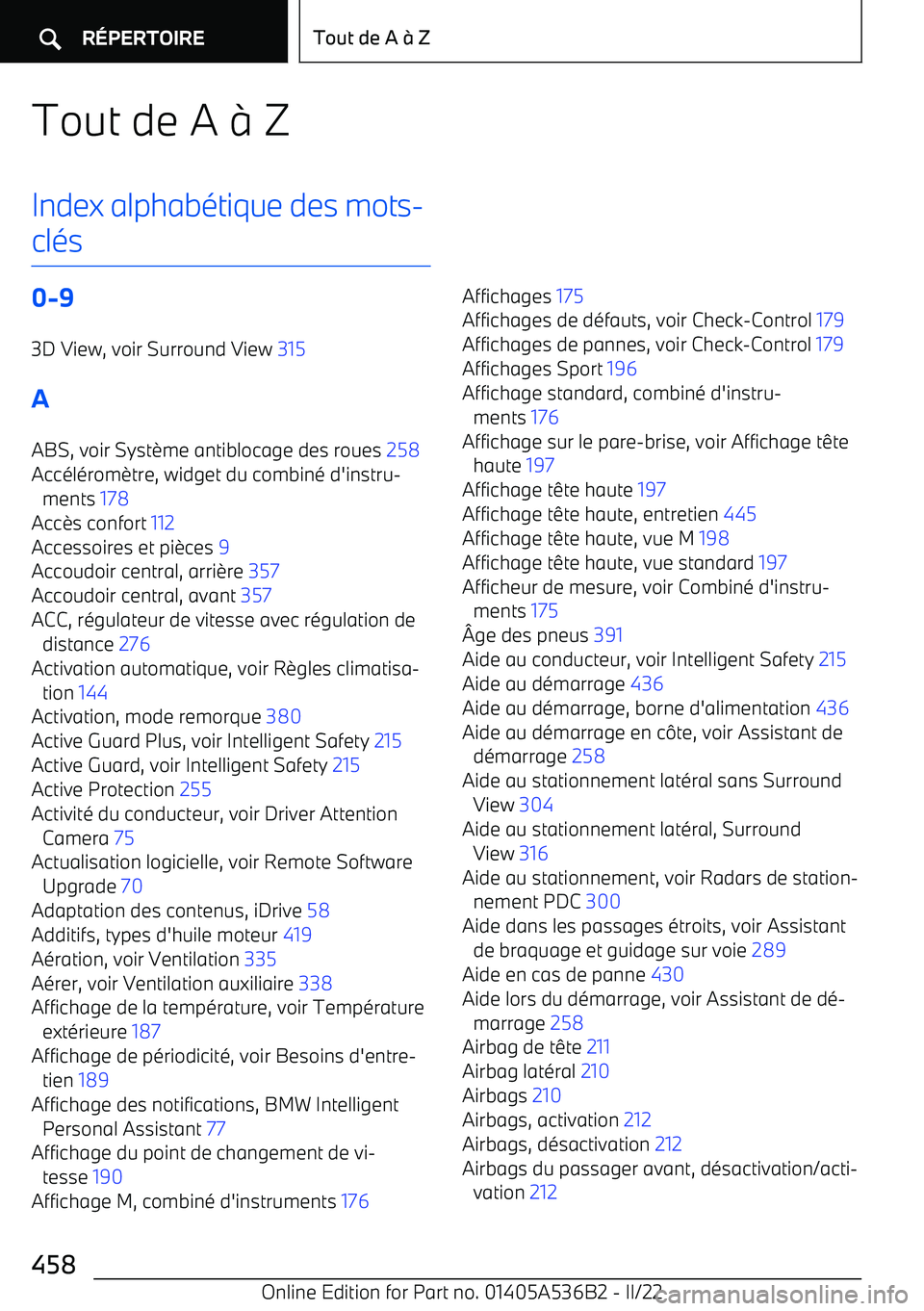 BMW X6 M 2022 Notices Demploi (in French) Tout de A BMW X6 M 2022 Notices Demploi (in French) Tout de A