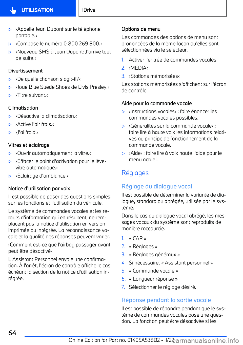 BMW X6 M 2022  Notices Demploi (in French) 