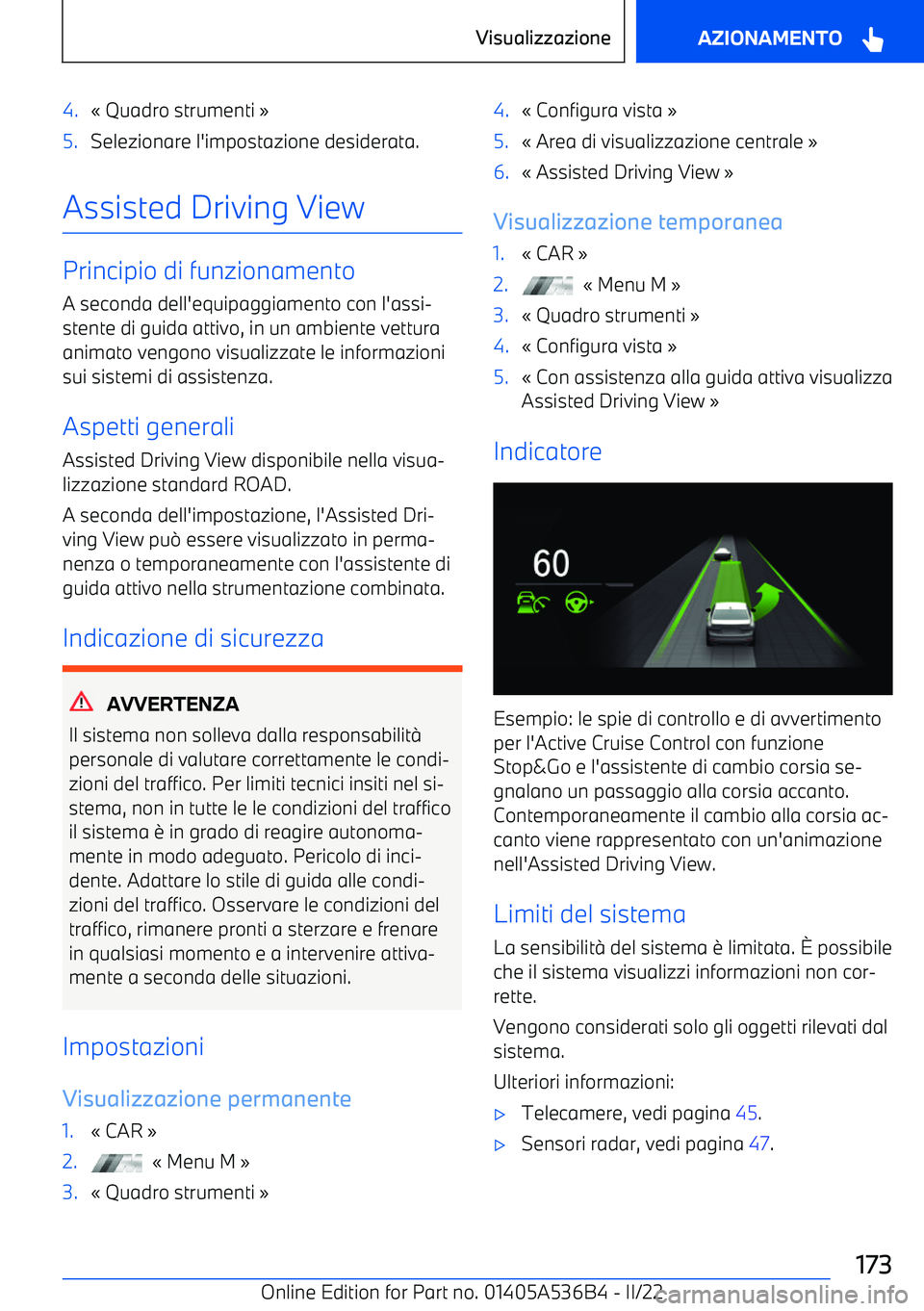 BMW X6 M 2022  Libretti Di Uso E manutenzione (in Italian) 4.