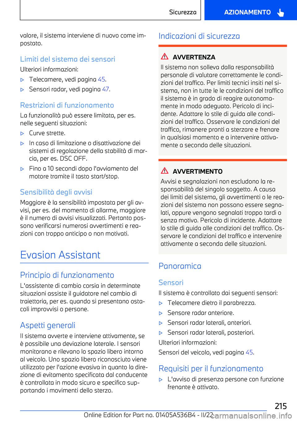 BMW X6 M 2022 Libretti Di Uso E manutenzione (in Italian) valore, il sistema interviene di nuovo come im BMW X6 M 2022 Libretti Di Uso E manutenzione (in Italian) valore, il sistema interviene di nuovo come im