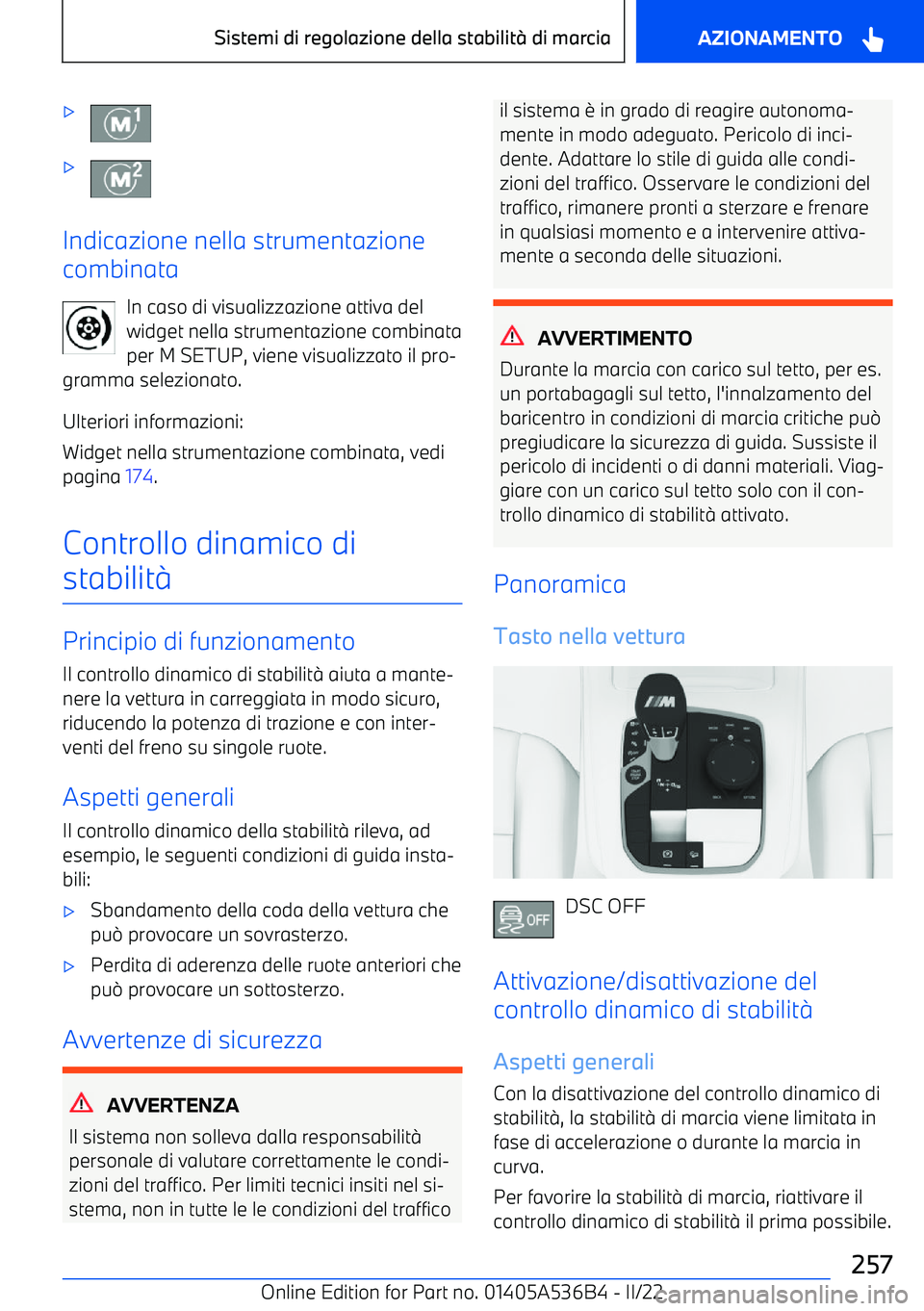 BMW X6 M 2022  Libretti Di Uso E manutenzione (in Italian) 
