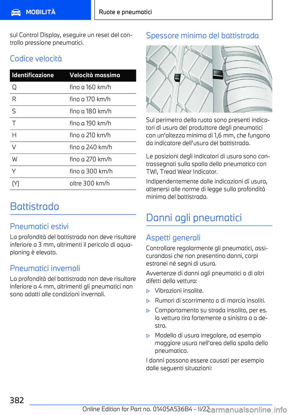 BMW X6 M 2022  Libretti Di Uso E manutenzione (in Italian) sul Control Display, eseguire un reset del con