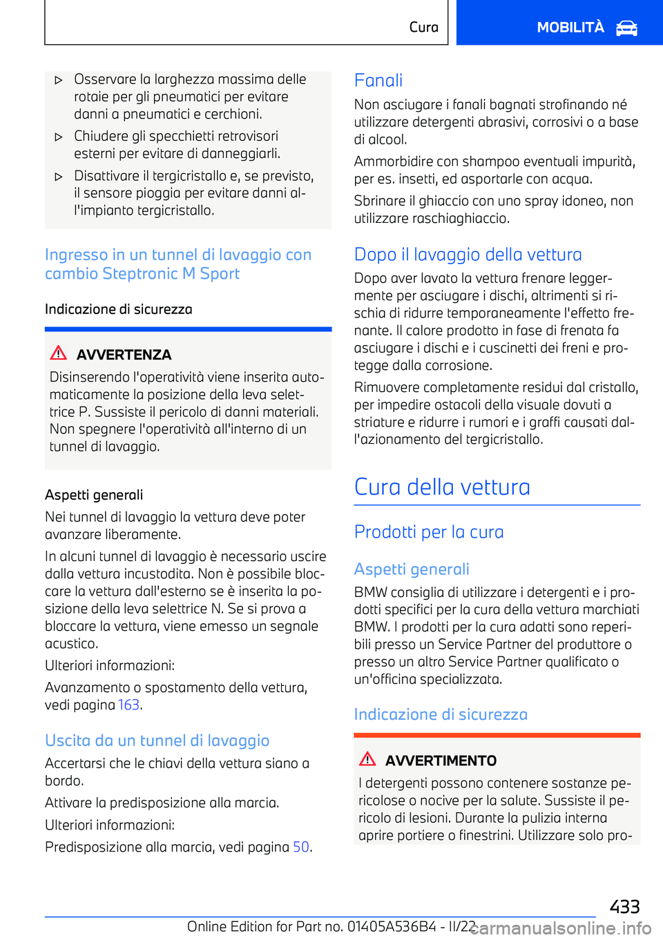 BMW X6 M 2022 Libretti Di Uso E manutenzione (in Italian) BMW X6 M 2022 Libretti Di Uso E manutenzione (in Italian)