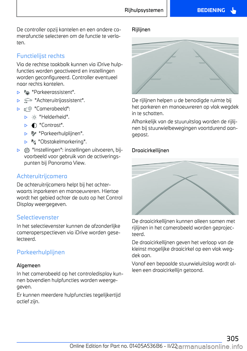 BMW X6 M 2022 Instructieboekjes (in Dutch) De controller opzij kantelen en een andere ca BMW X6 M 2022 Instructieboekjes (in Dutch) De controller opzij kantelen en een andere ca