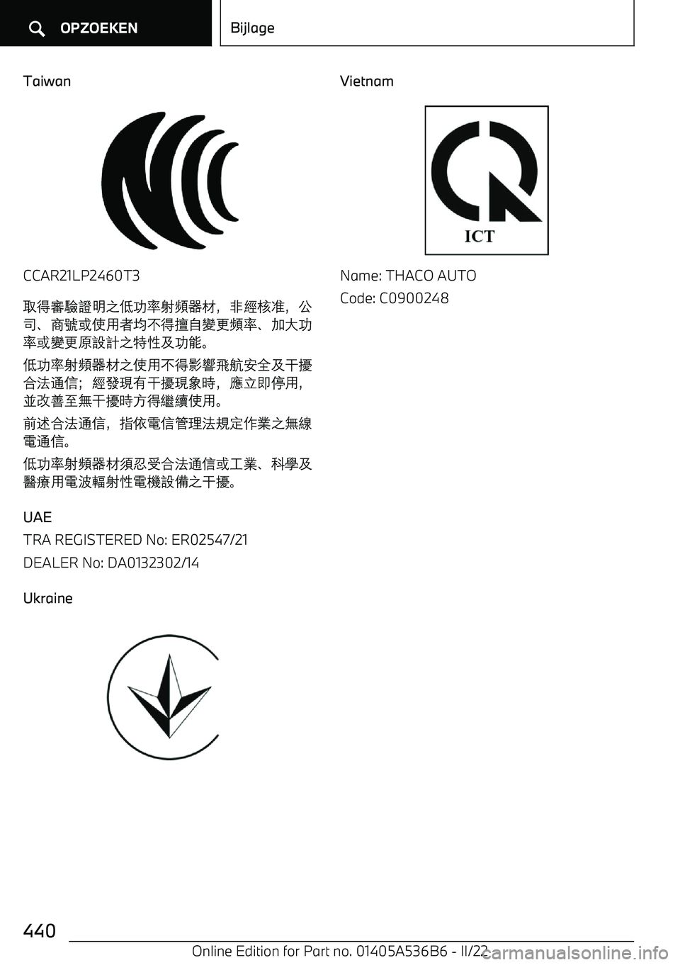 BMW X6 M 2022  Instructieboekjes (in Dutch) Taiwan
CCAR21LP2460T3
