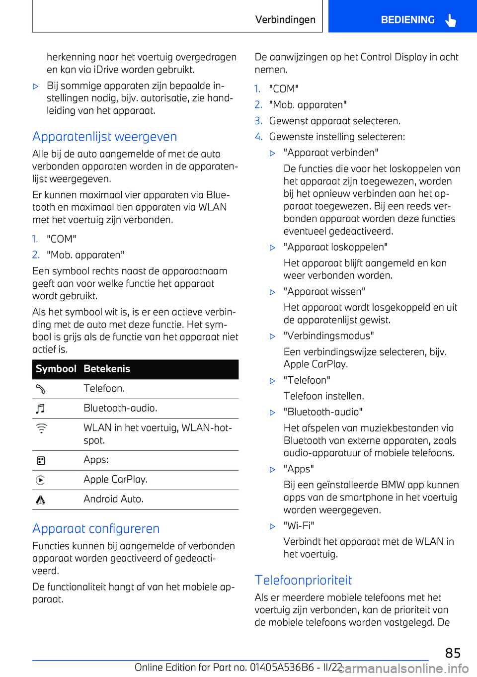 BMW X6 M 2022 Instructieboekjes (in Dutch) herkenning naar het voertuig overgedragenen kan via iDrive worden gebruikt. BMW X6 M 2022 Instructieboekjes (in Dutch) herkenning naar het voertuig overgedragenen kan via iDrive worden gebruikt.