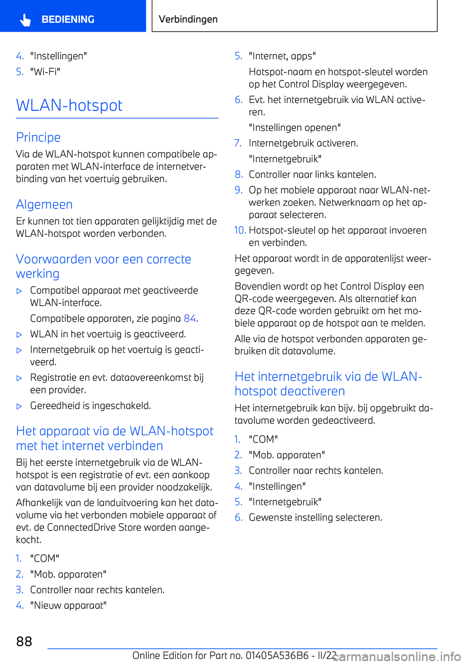 BMW X6 M 2022 Instructieboekjes (in Dutch) 4."Instellingen"5."Wi BMW X6 M 2022 Instructieboekjes (in Dutch) 4."Instellingen"5."Wi