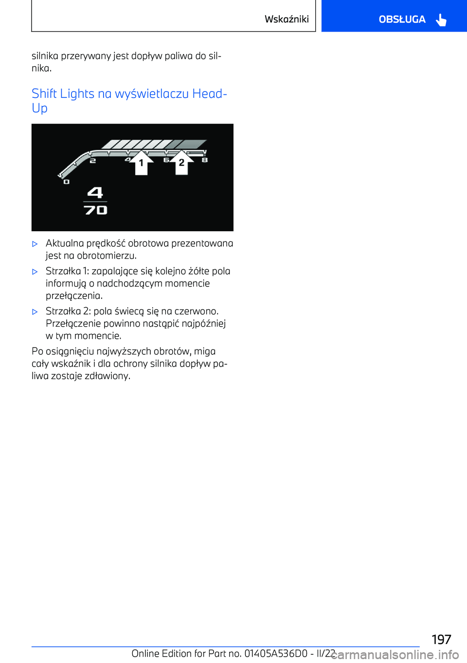 BMW X6 M 2022 Instrukcja obsługi (in Polish) silnika przerywany jest dop2yw paliwa do sil BMW X6 M 2022 Instrukcja obsługi (in Polish) silnika przerywany jest dop2yw paliwa do sil